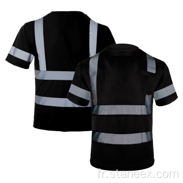 Chemise respirante personnalisée T-shirts de travail de haute visibilité